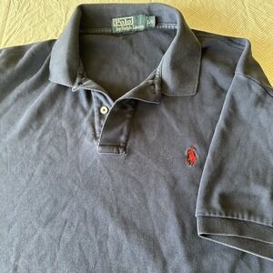Polo Ralph Lauren Men's Large Polo Shirt Classic Fit‎ Short Sleeve Red Pony Logo